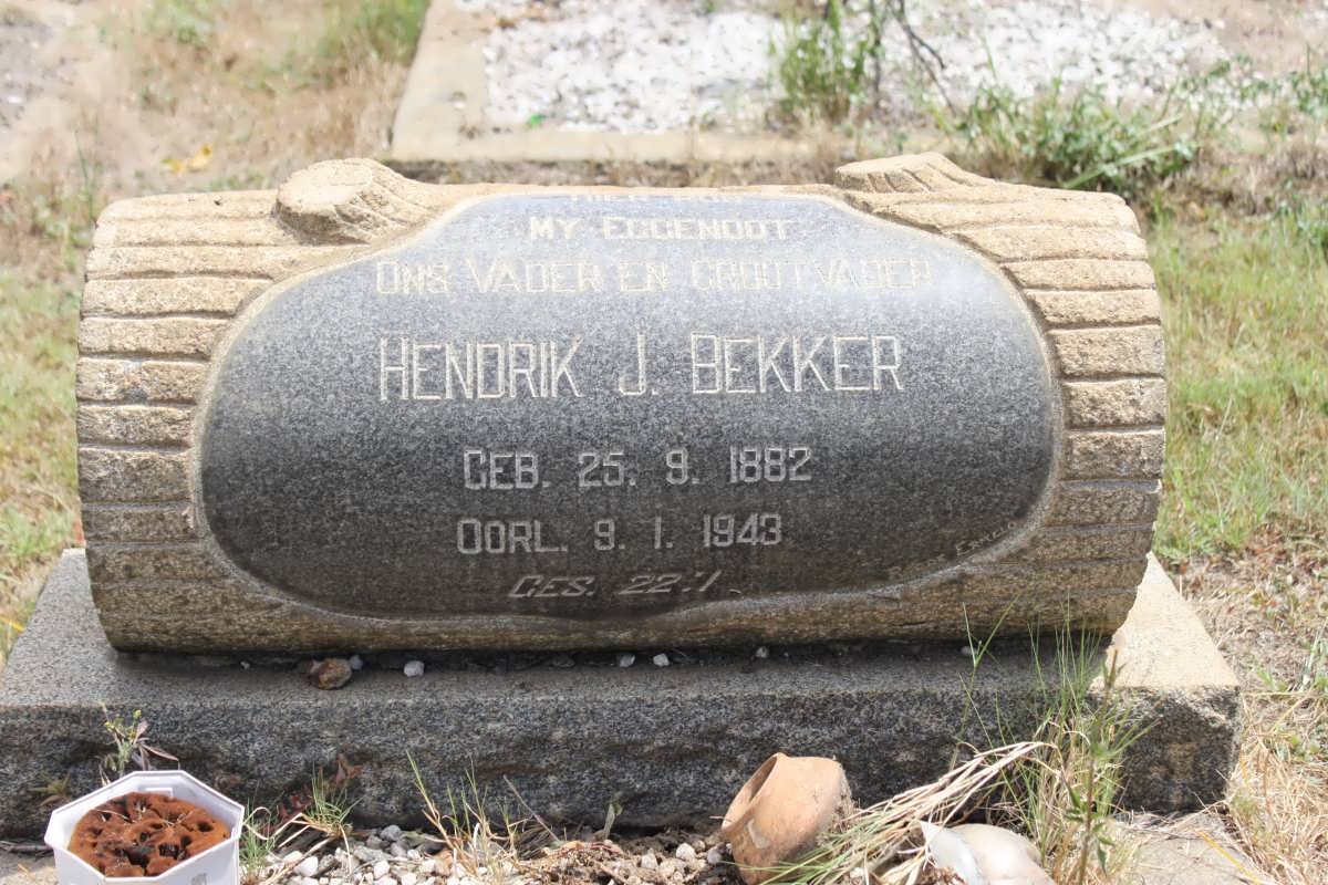 BEKKER Hendrik J. 1882-1943