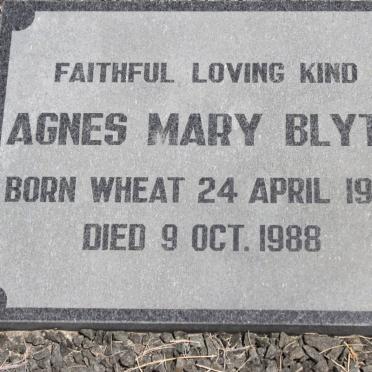 BLYTH Agnes Mary 1910-1988
