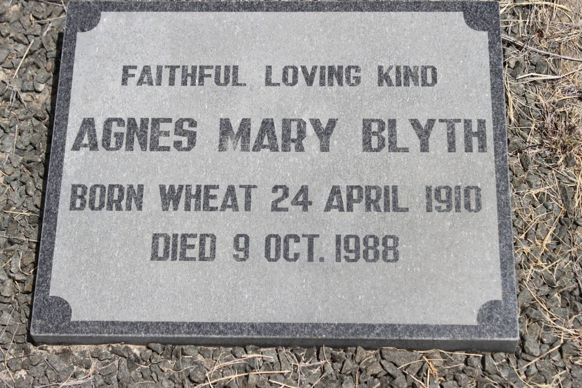 BLYTH Agnes Mary 1910-1988