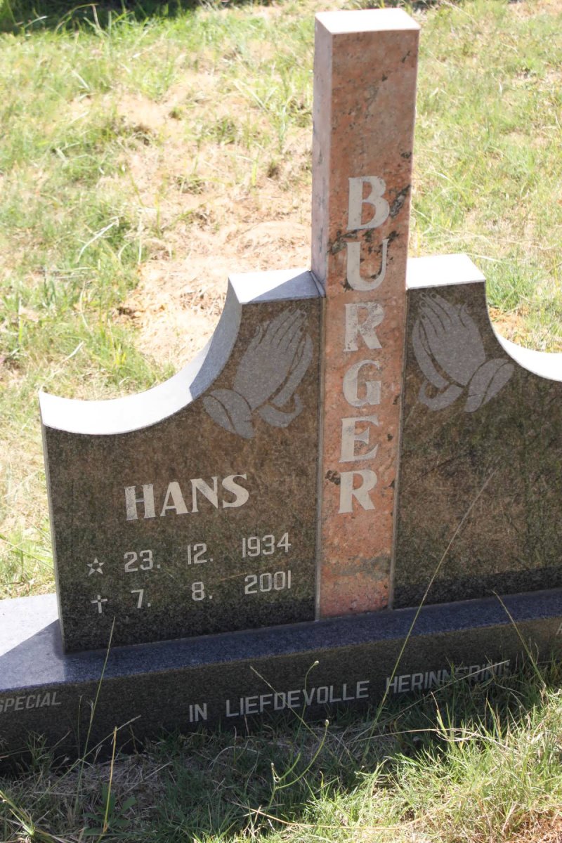 BURGER Hans 1934-2001