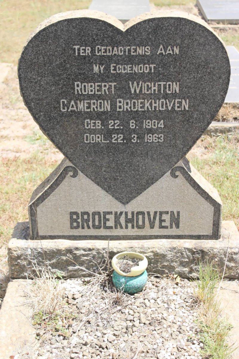 BROEKHOVEN Robert Wighton Cameron 1904-1963