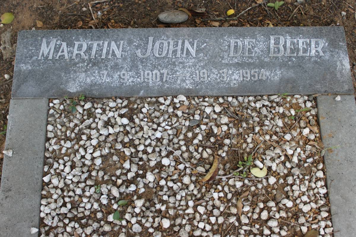 BEER Martin John, de 1907-1954