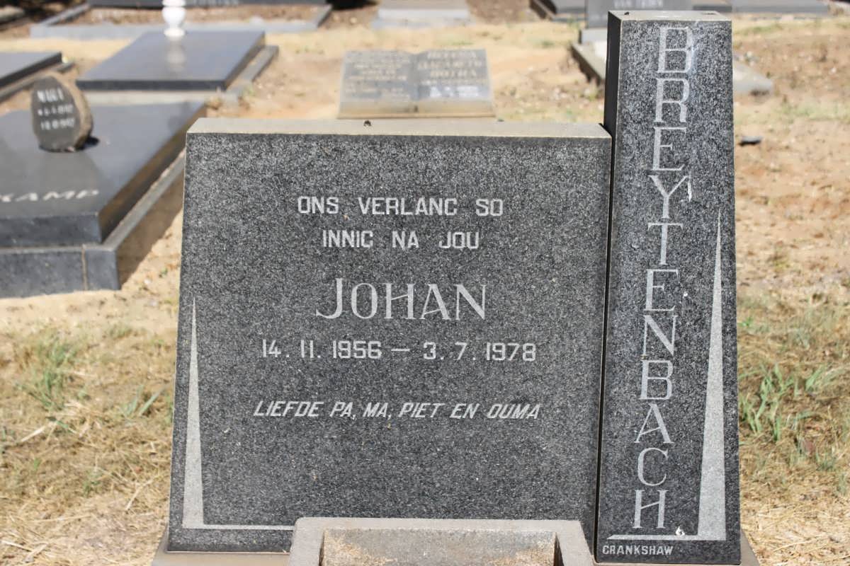 BREYTENBACH Johan 1956-1978