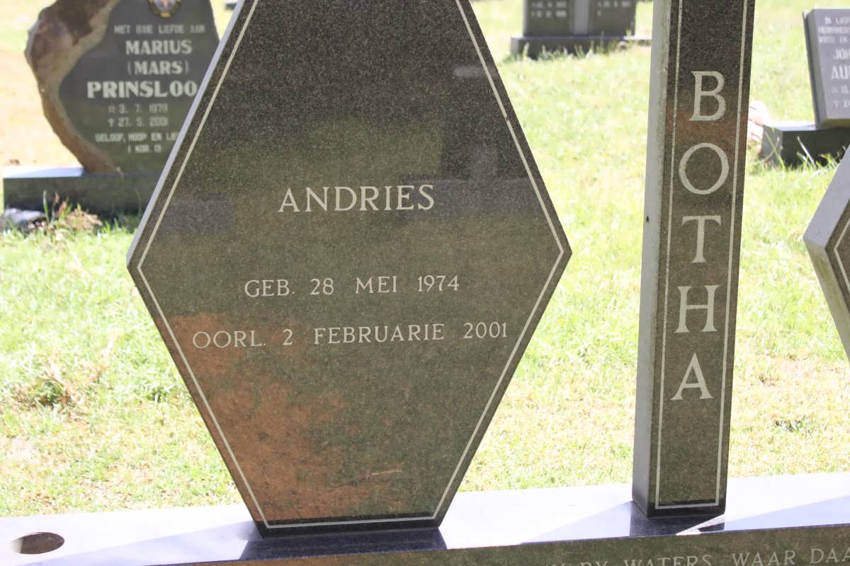 BOTHA Andries 1974-2001