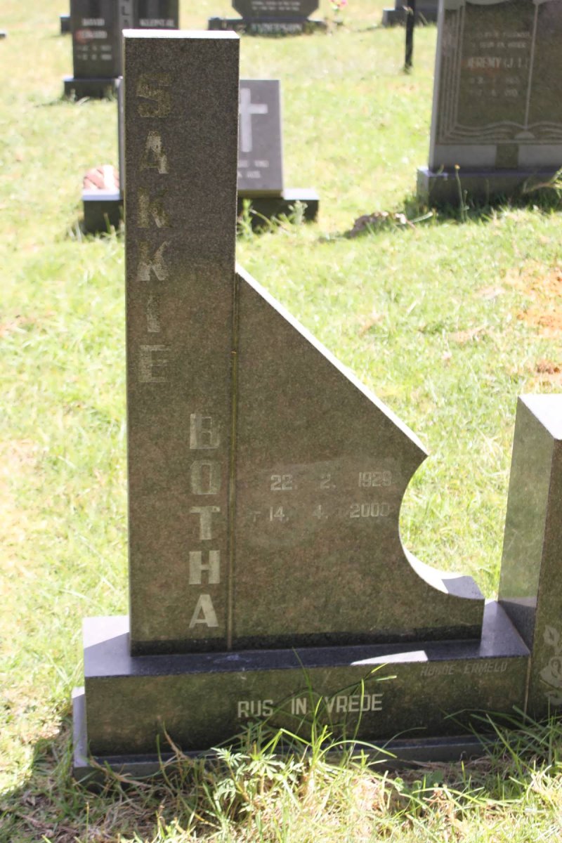 BOTHA Sakkie 1929-2000