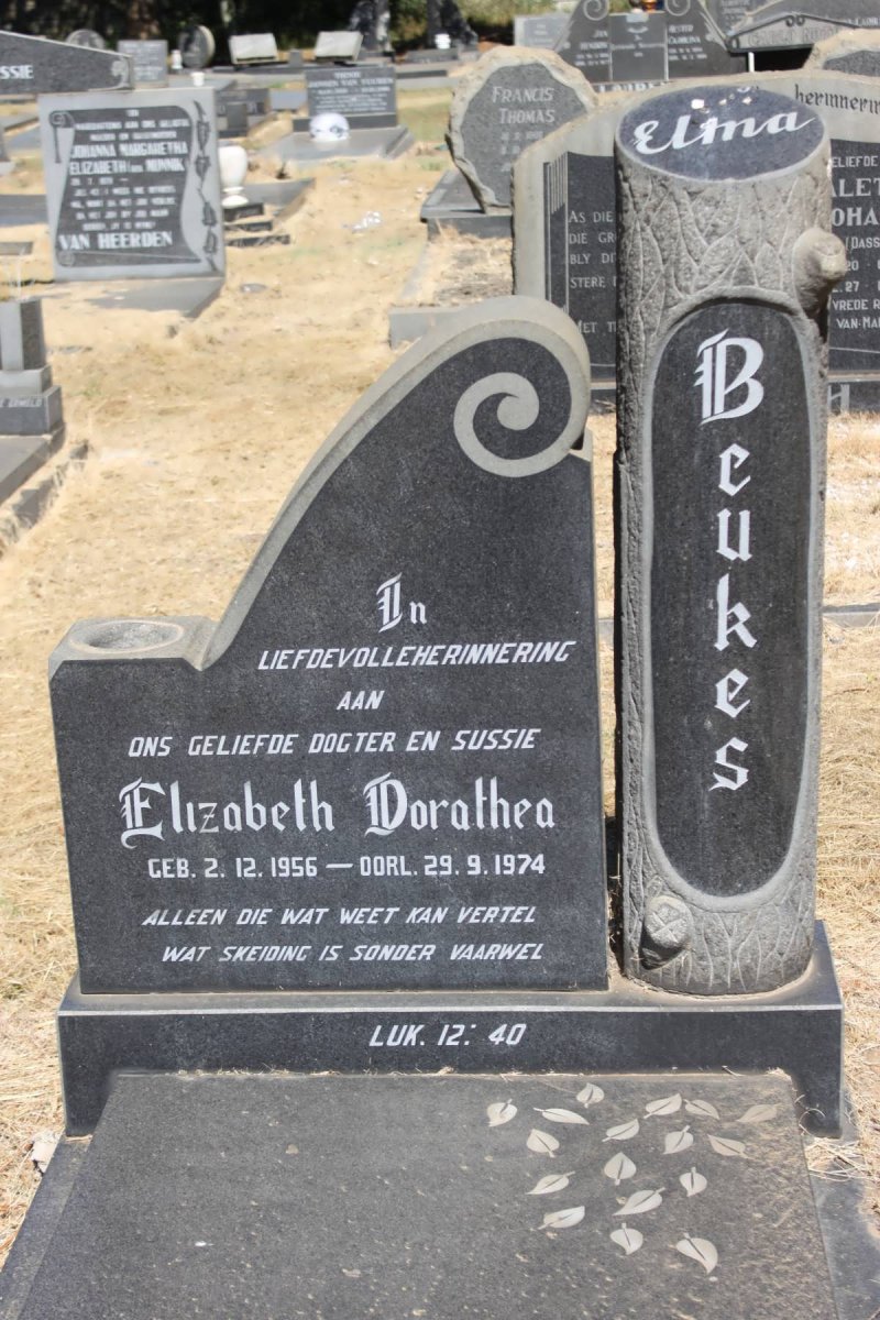 BUEKES Elizabeth Dorothea 1956-1974
