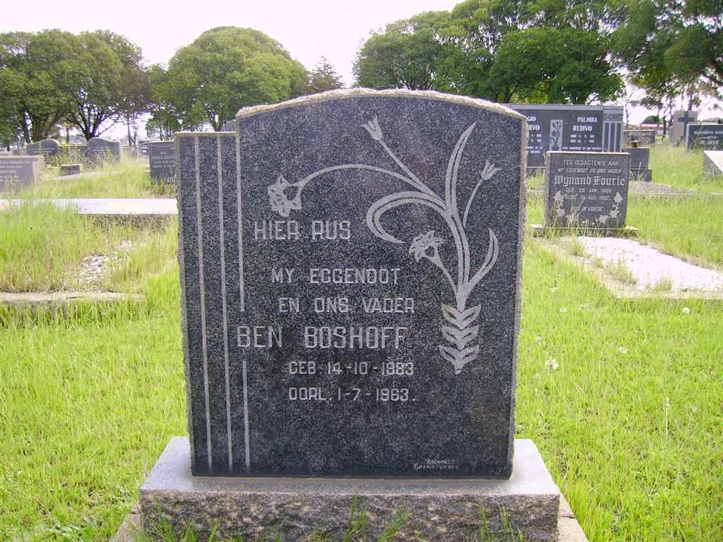 BOSHOFF Ben 1883-1963