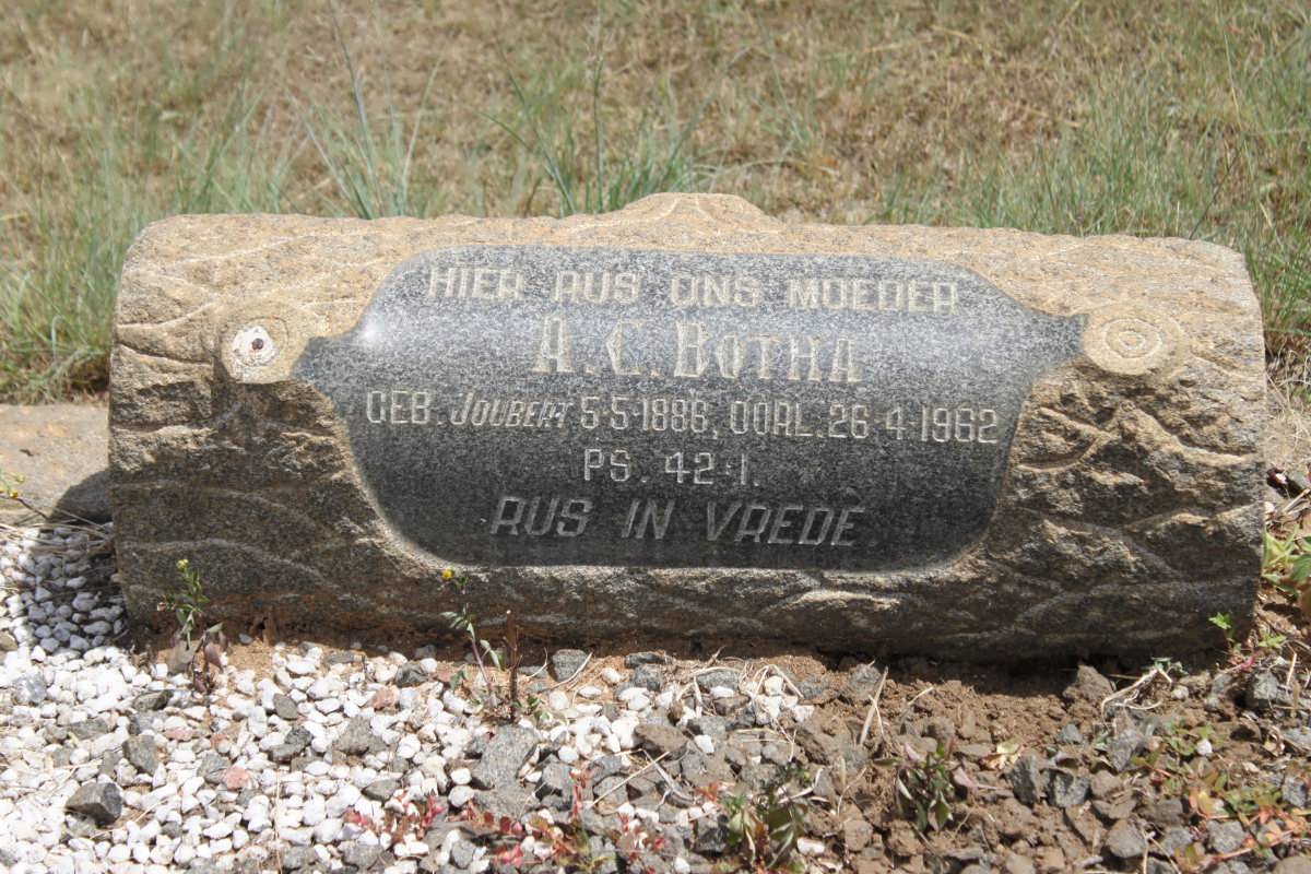BOTHA A.C. geb JOUBERT 1886-1962