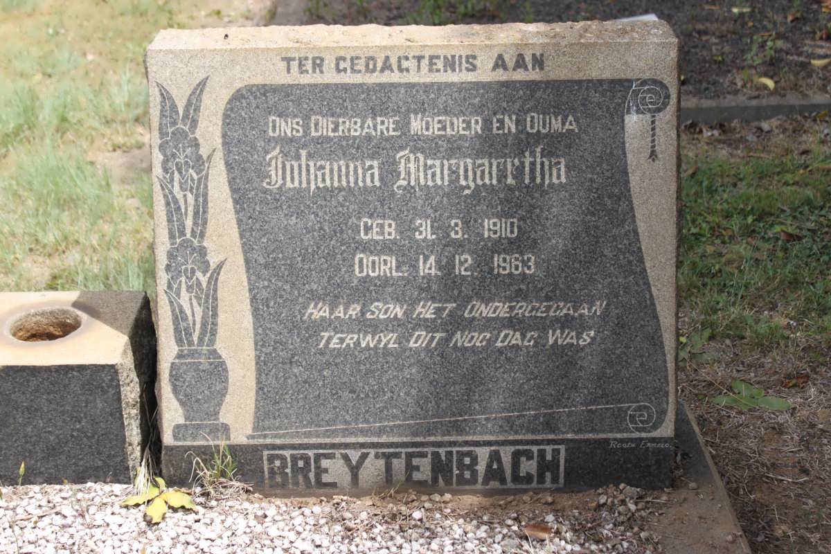 BREYTENBACH Johanna Margaretha 1910-1963
