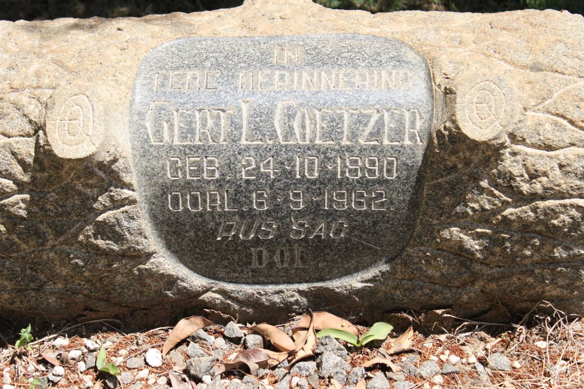 COETZER Gert L. 1890-1962