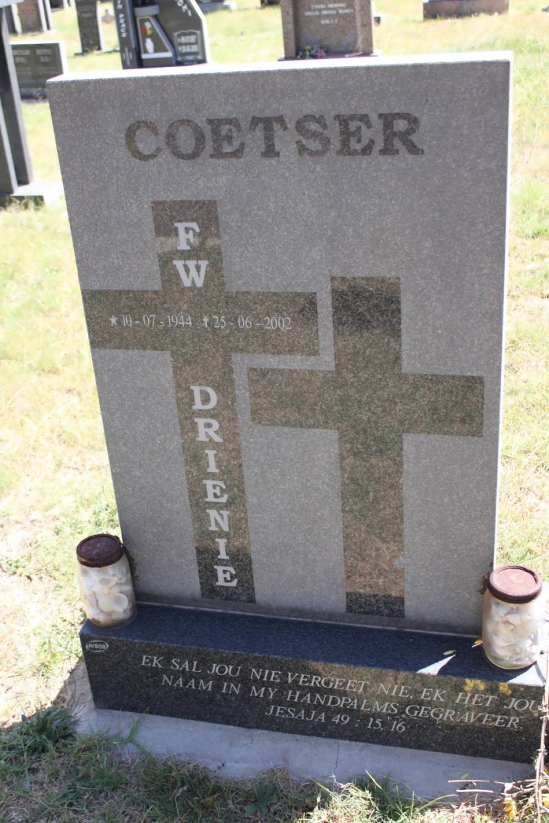 COETSER F.W 1944-2002