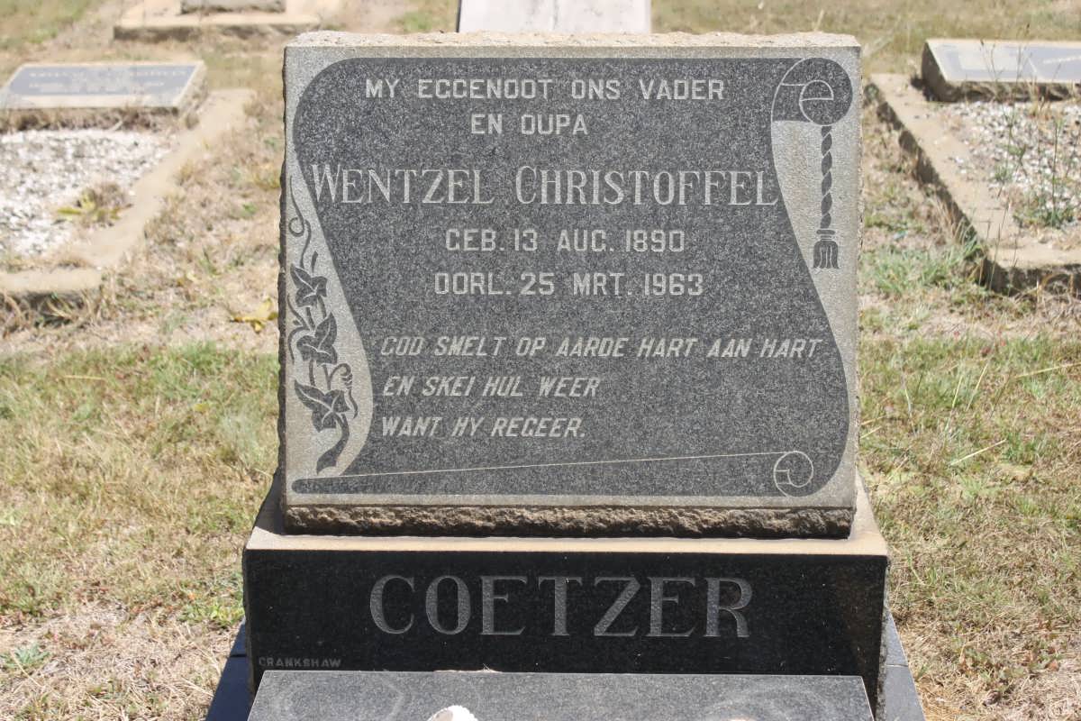 COETZER Wentzel Christoffel 1890-1963