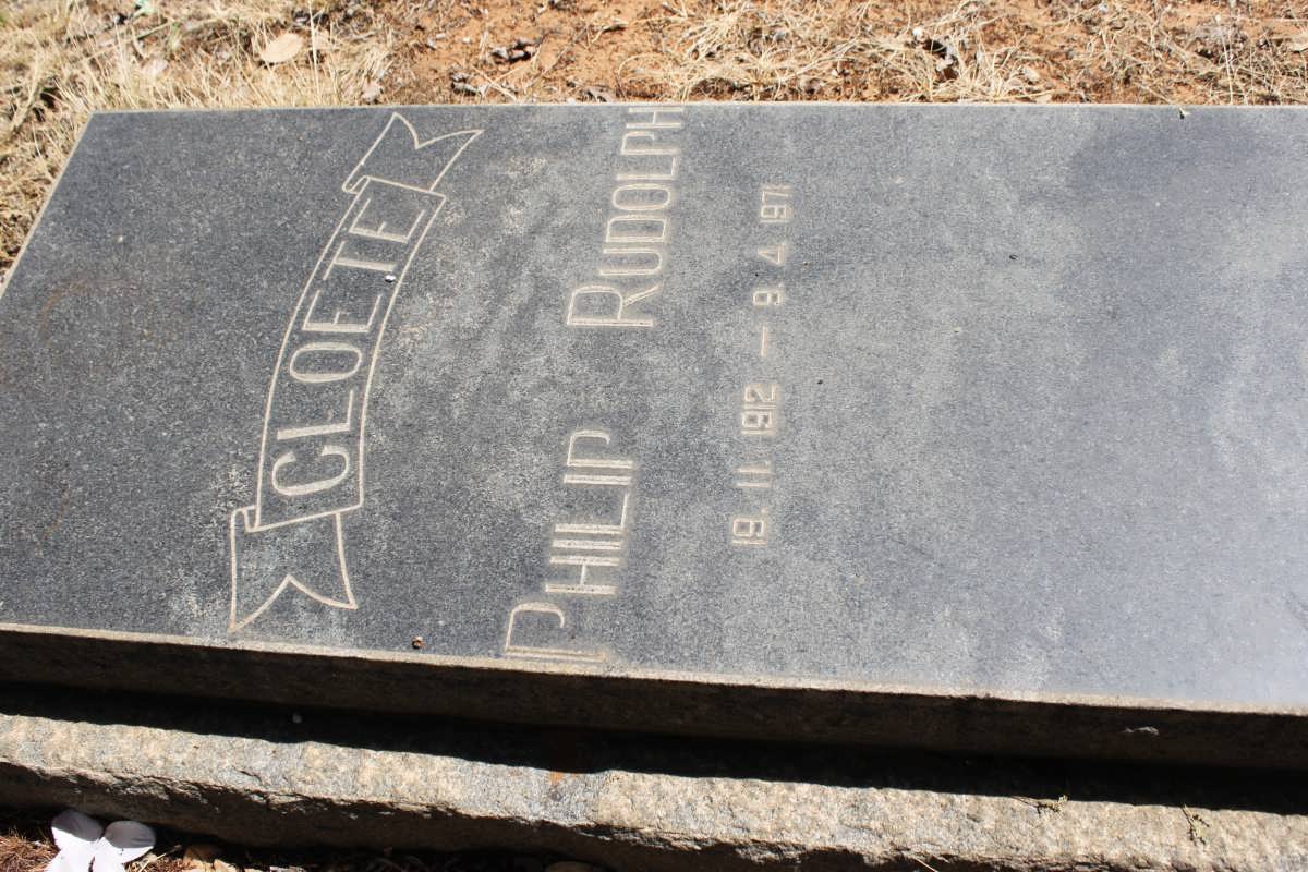 CLOETE Philip Rudolph 1912-1971