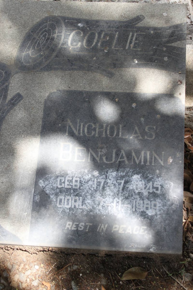 COELIE Nicholas Benjamin 1945-1989