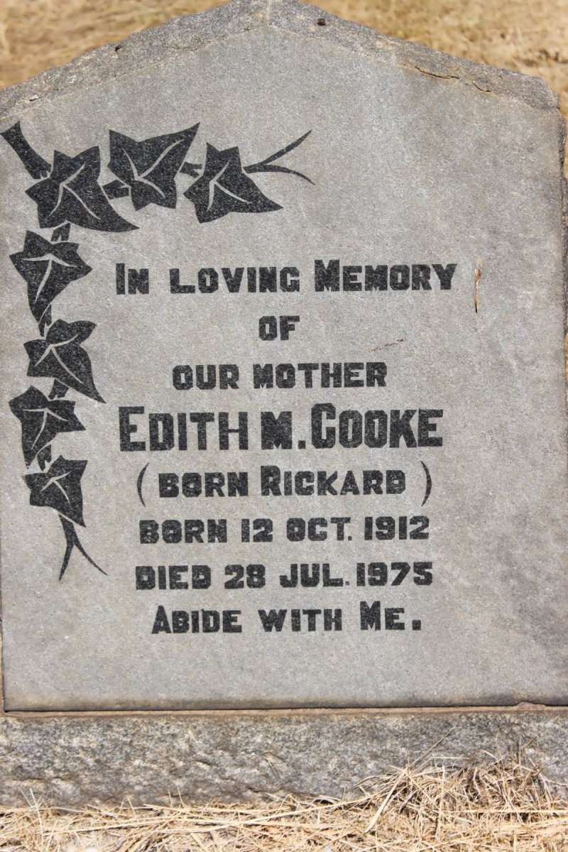 COOKE Edith M. nee RICKARD 1912-1975