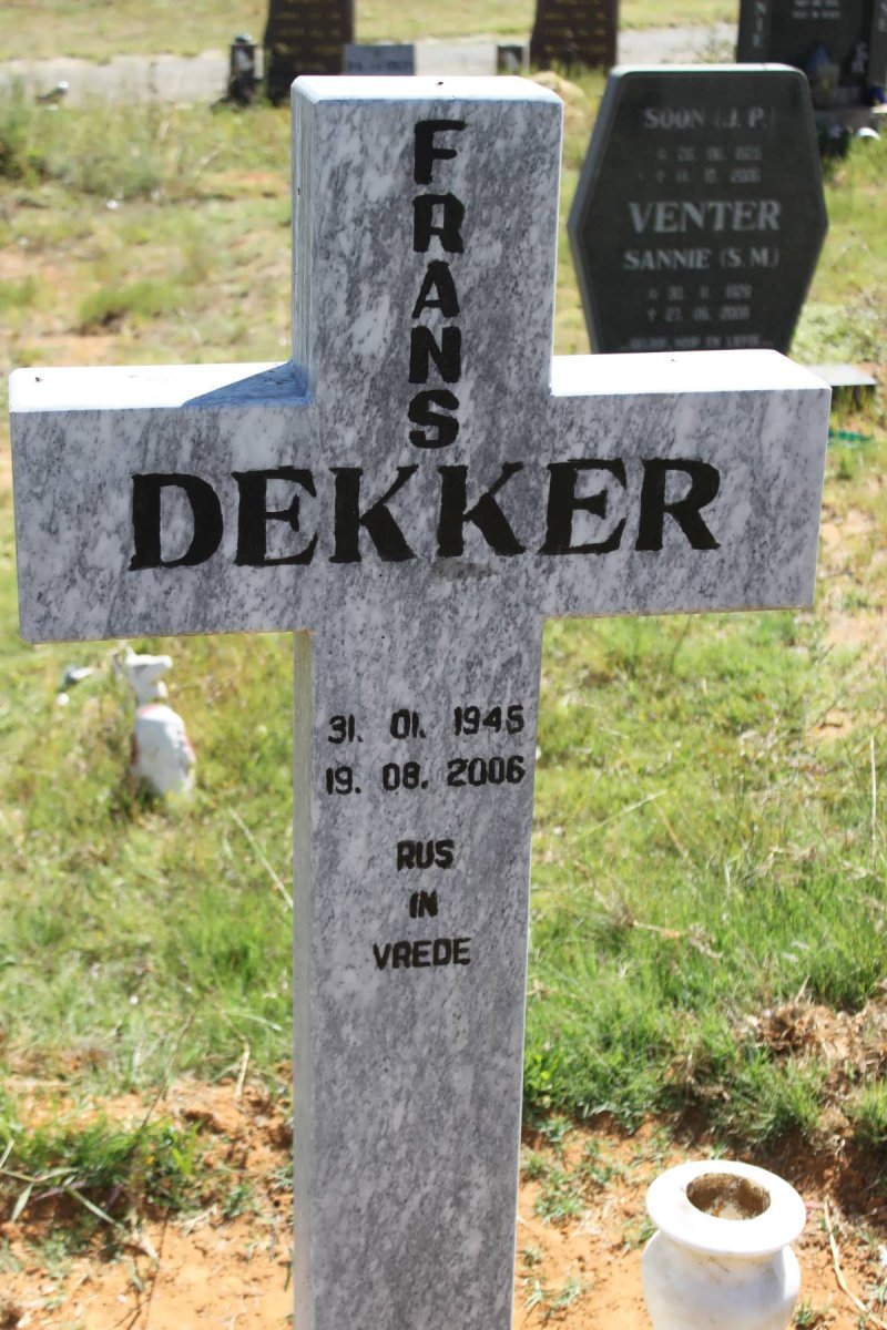 DEKKER Frans 1945-2006