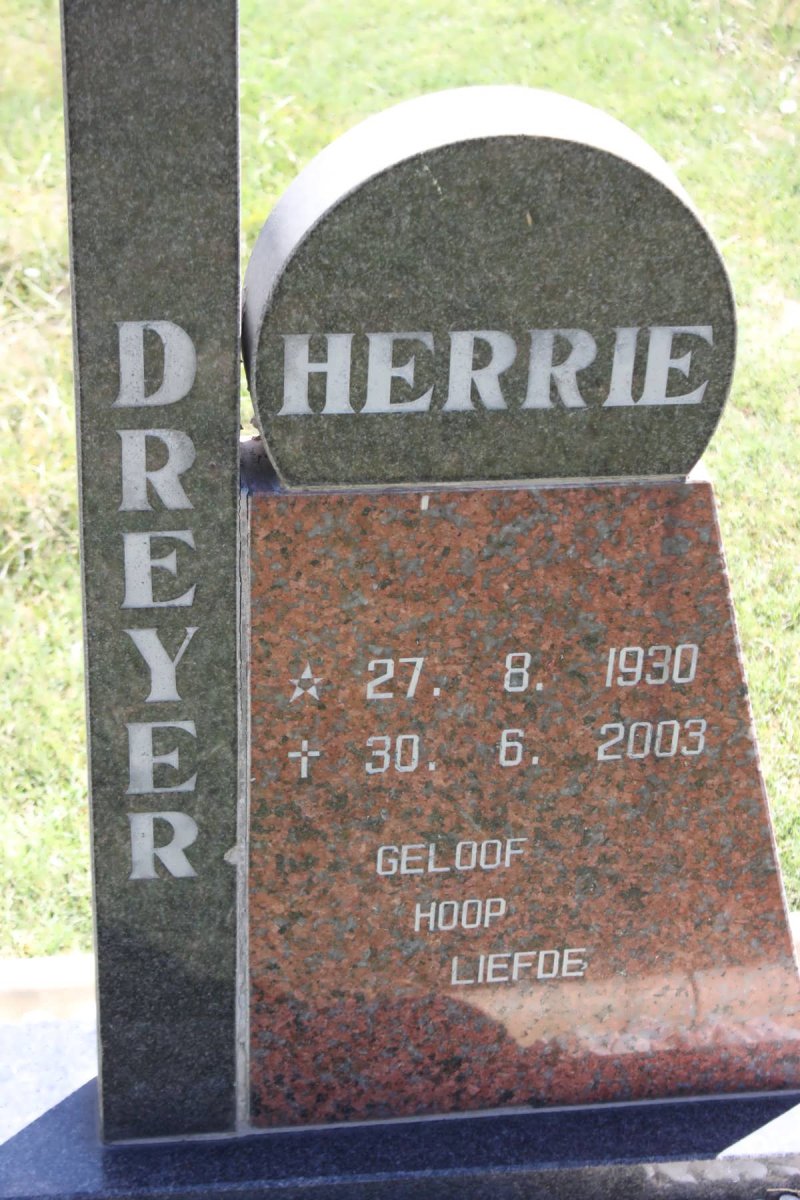DREYER Herrie 1930-2003