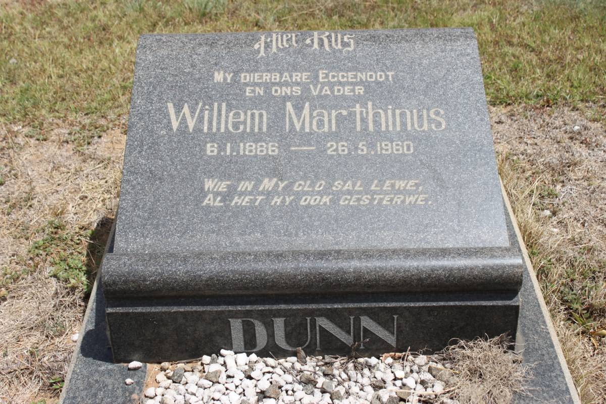 DUNN Willem Marthinus 1886-1960