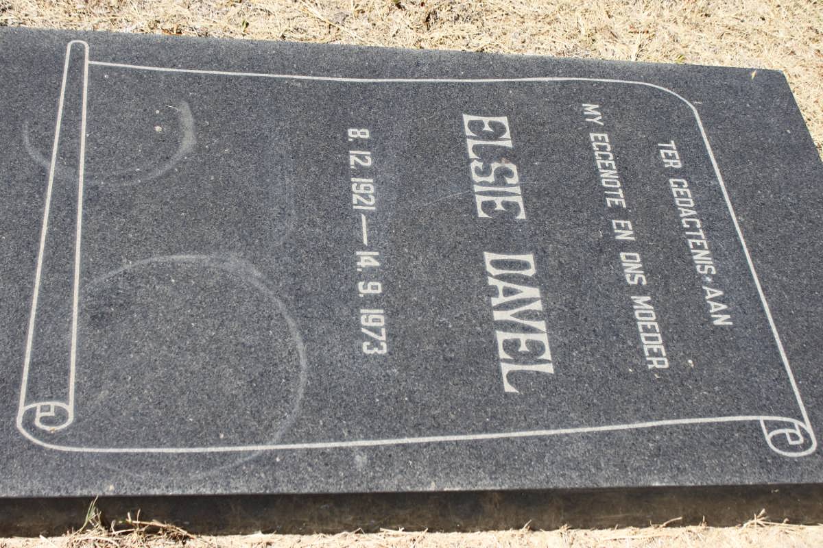 DAVEL Elsie 1921-1973