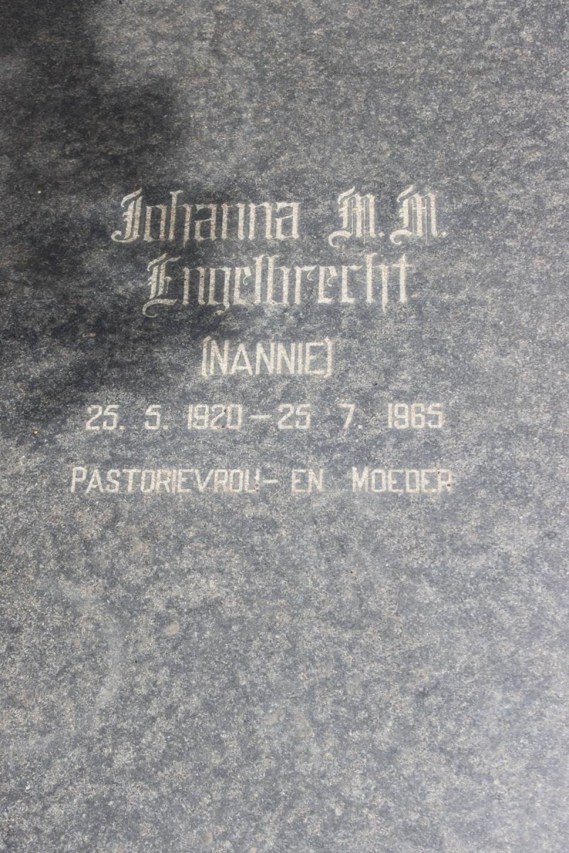 ENGELBRECHT Johanna M.M. 1920-1965