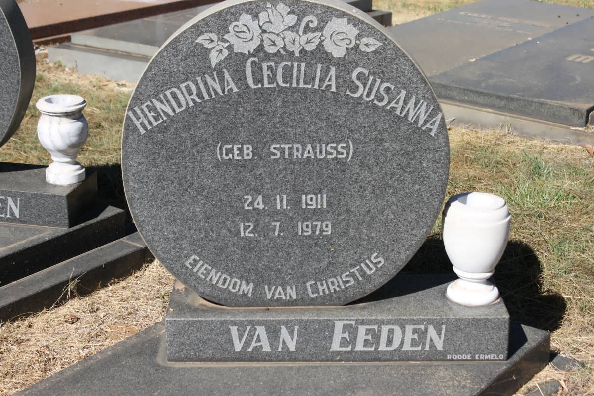 EEDEN Hendrina Cecilia Susanna, van nee STRAUSS 1911-1979
