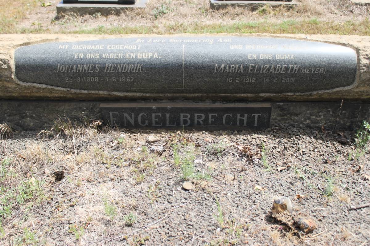 ENGELBRECHT Johannes Hendrik 1908-1967 &amp; Maria Elizabeth MEYER 1912-2001