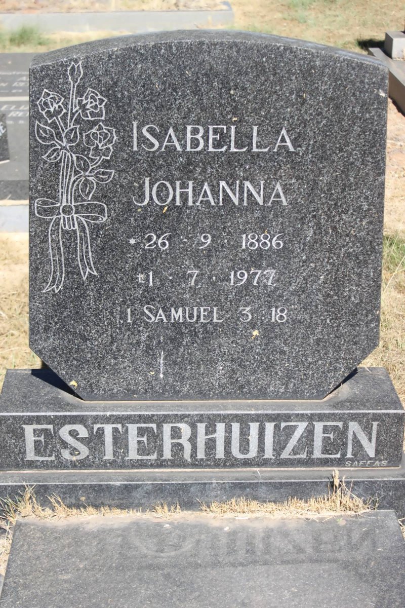 ESTERHUIZEN Isabella Johanna 1886-1977