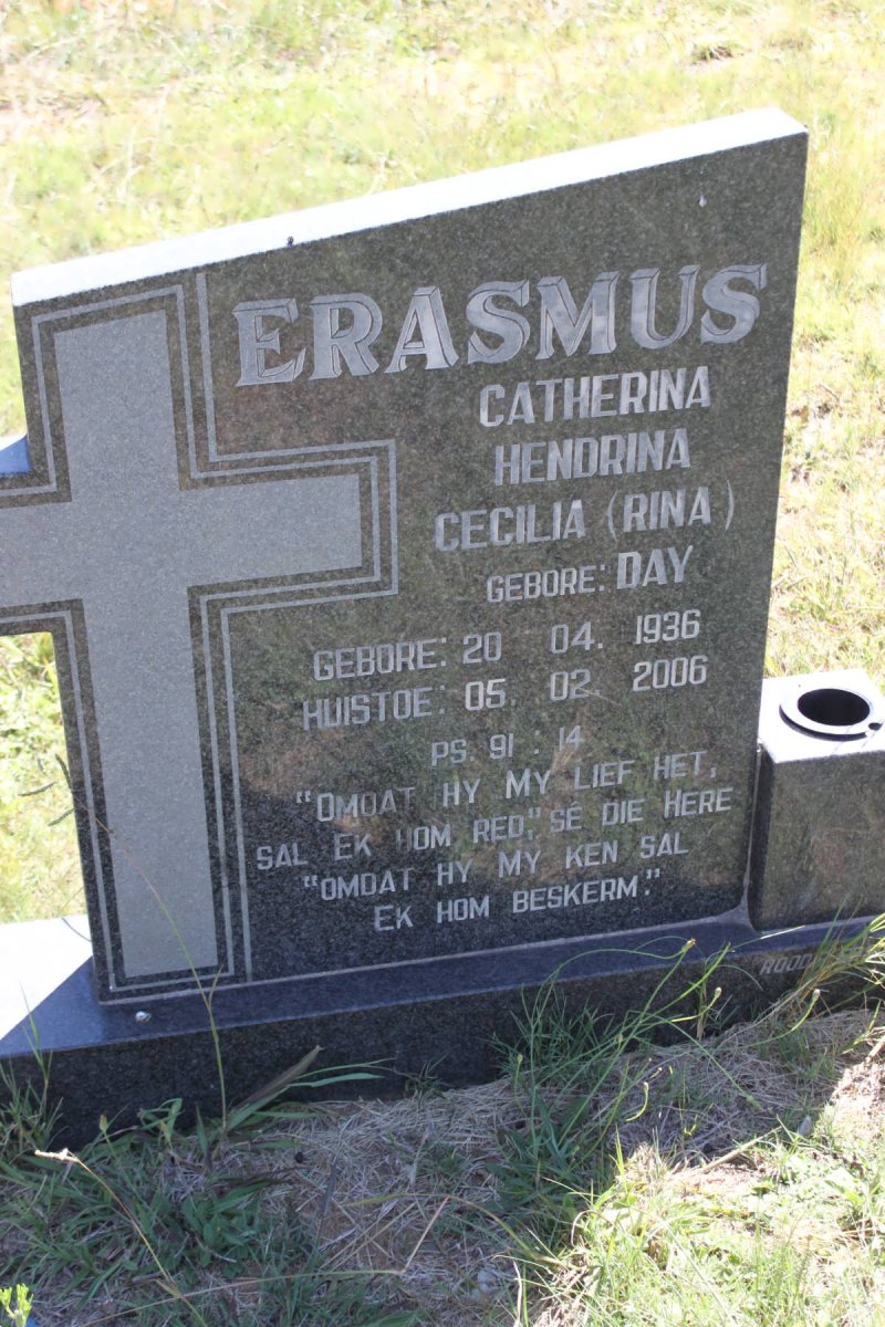 ERASMUS Catherina Hendrina Cecilia geb DAY 1936-2006