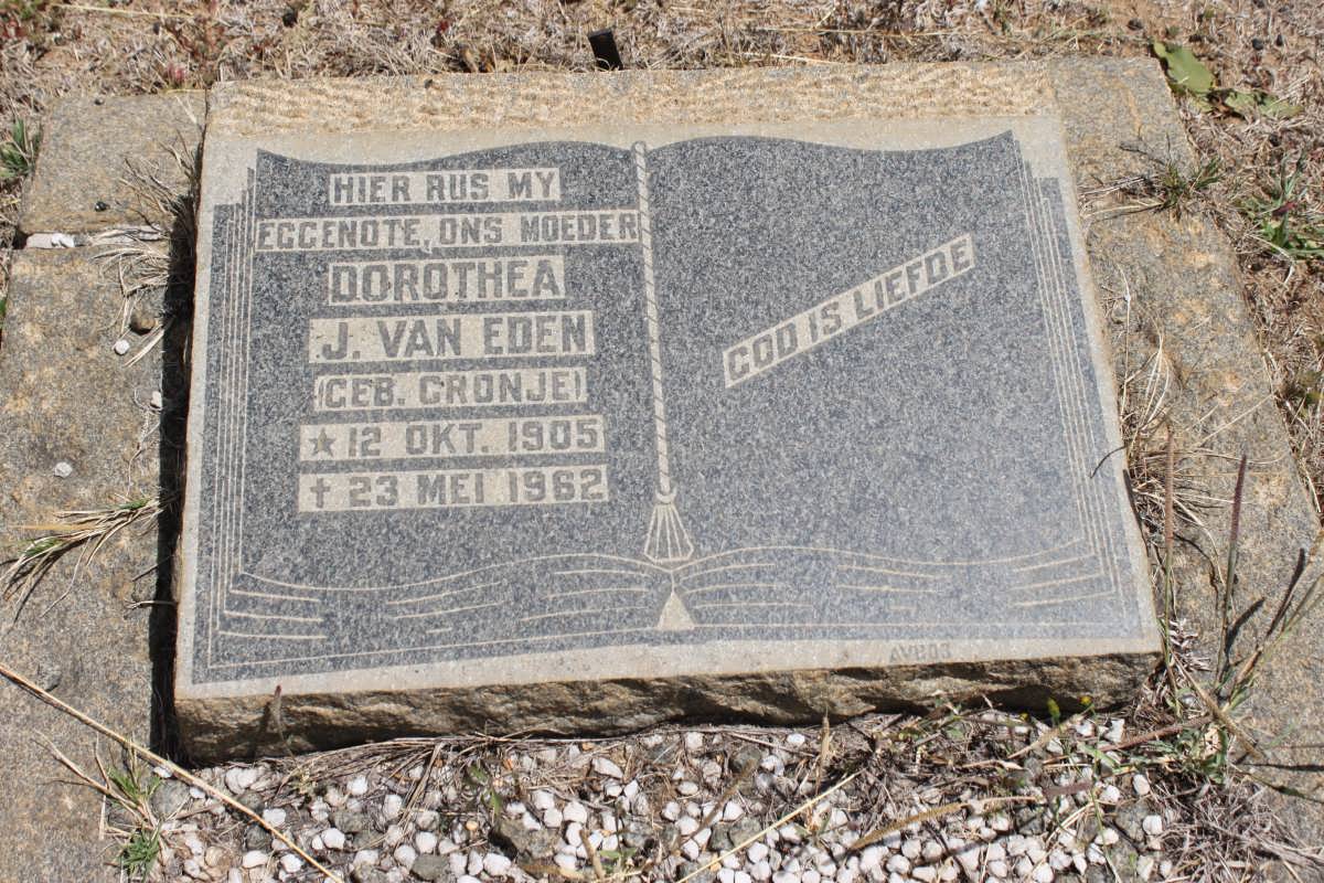 EEDEN Dorothea J., van geb CRONJE 1905-1962