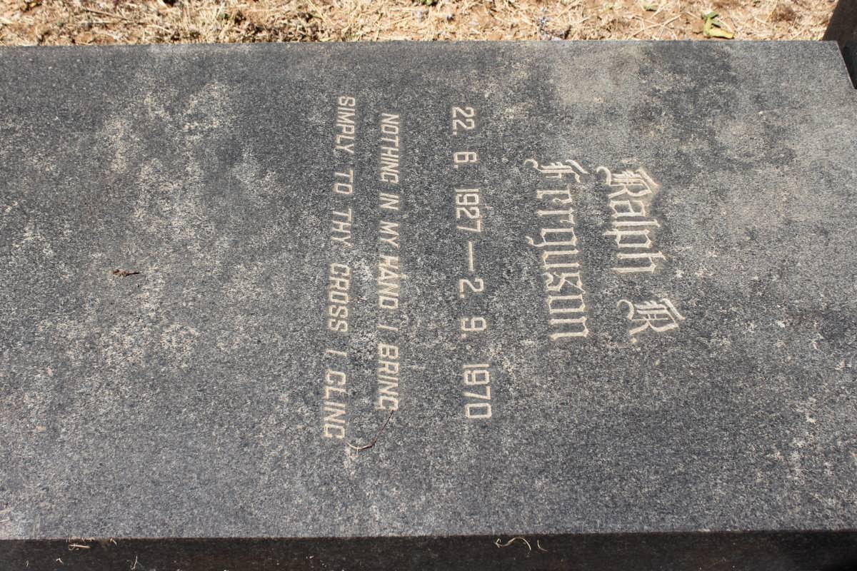 FERGUSON Ralph R. 1927-1970