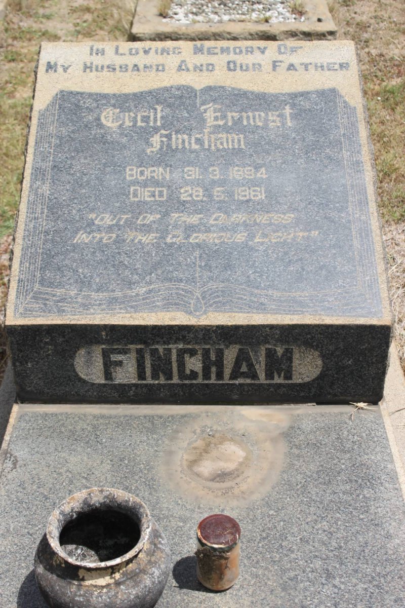 FINCHAM Cecil Ernest 1894-1961