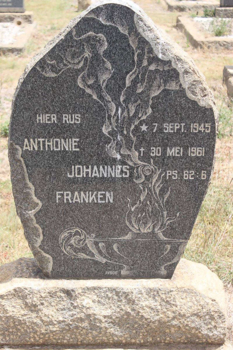FRANKEN Anthonie Johannes 1945-1961