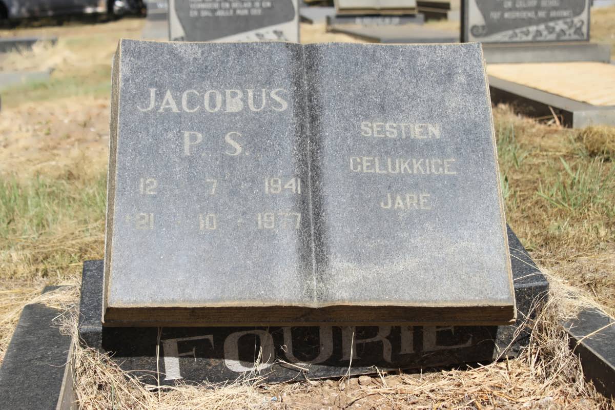 FOURIE Jacobus P.S. 1941-1977