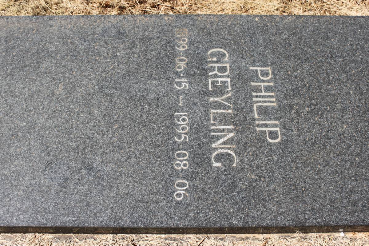 GREYLING Philip 1899-1995