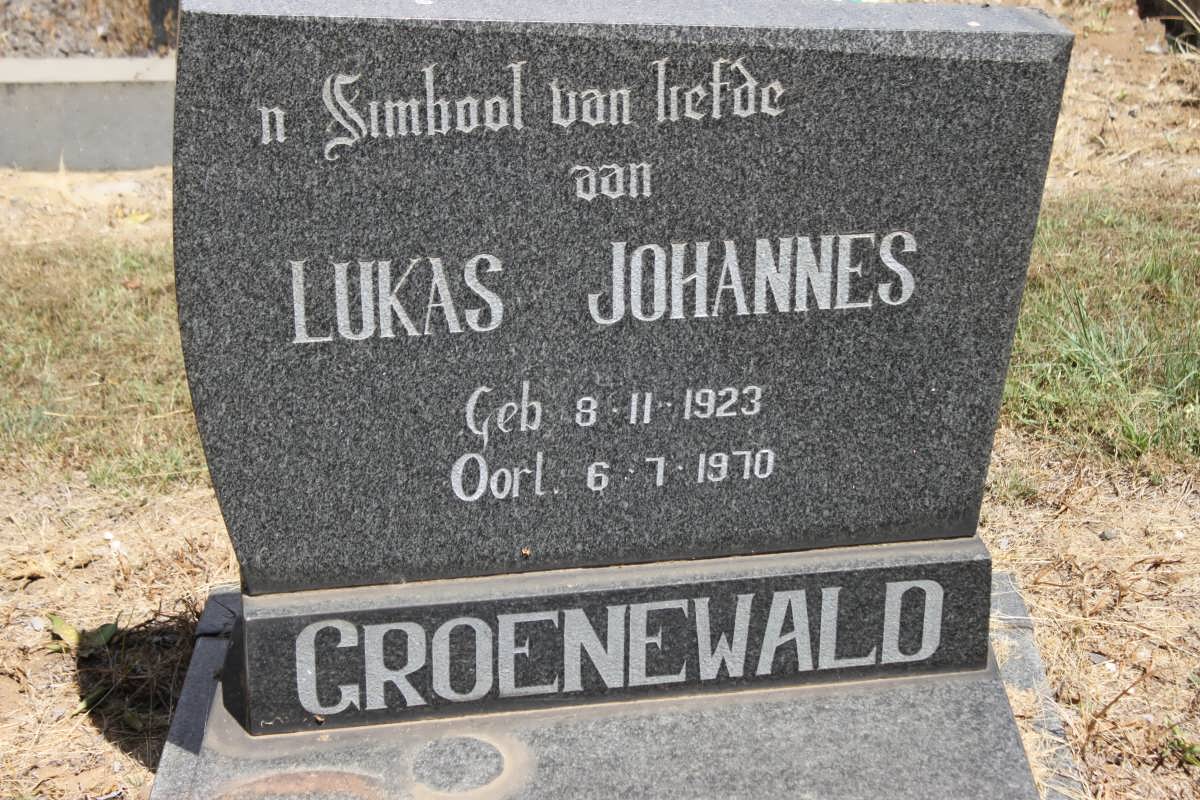 GROENEWALD Lukas Johannes 1923-1970