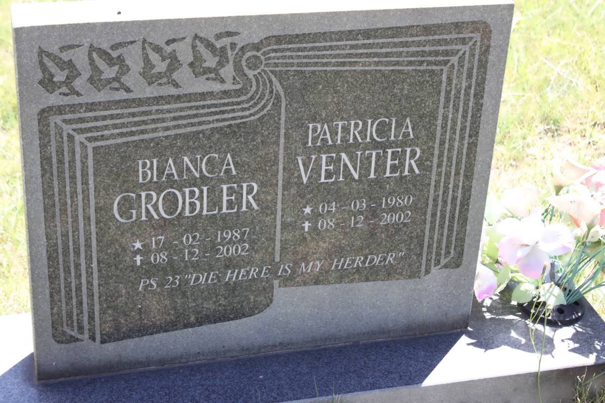 GROBLER Bianca 1987-2002 :: VENTER Patricia 1980-2002