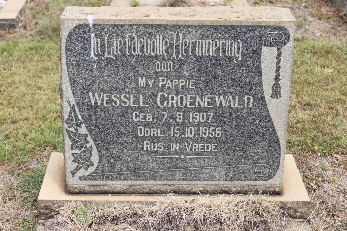 GROENEWALT Wessel 1907-1956
