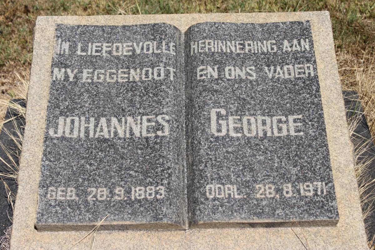 GEORGE Johannes 1883-1971