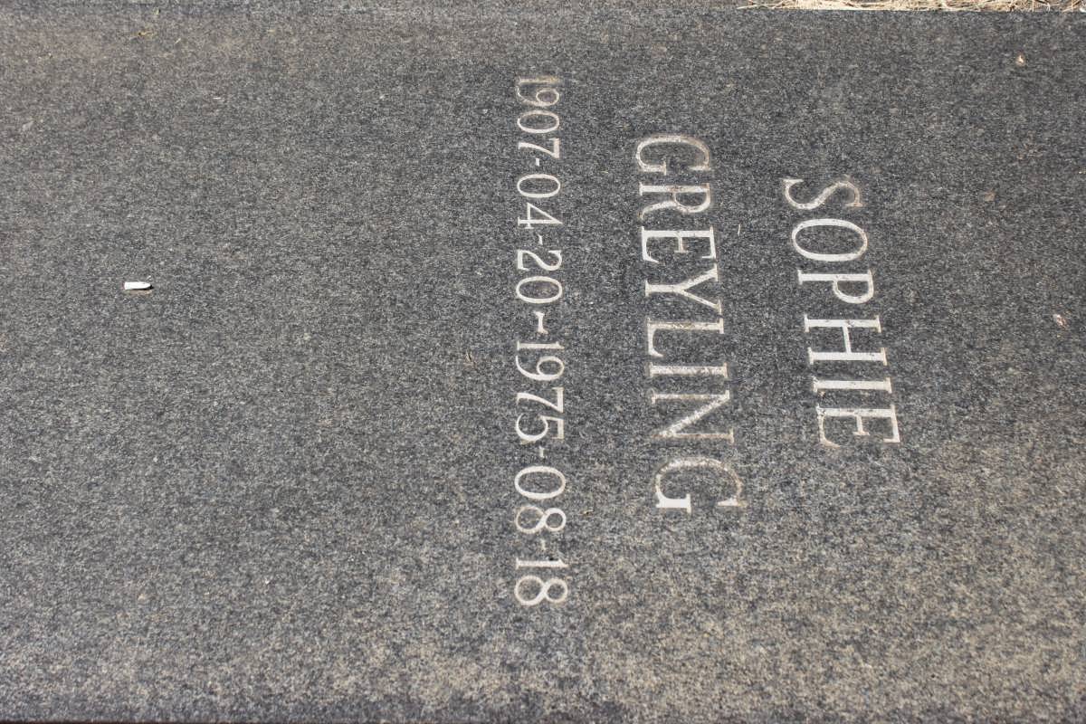 GREYLING Sophie 1907-1975