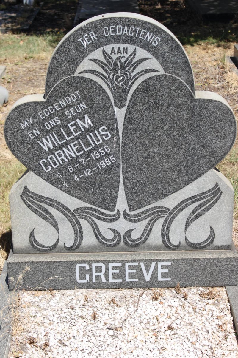 GREEVE Willem Cornelius 1956-1985