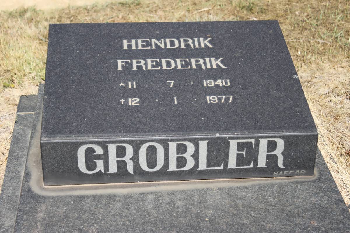 GROBLER Hendrik Frederik 1940-1977