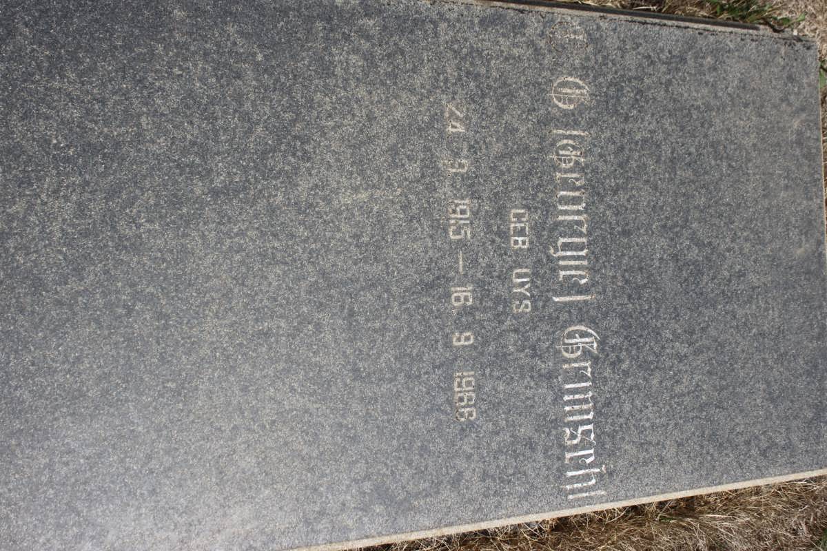 GRIMSEHL G. geb UYS 1915-1966