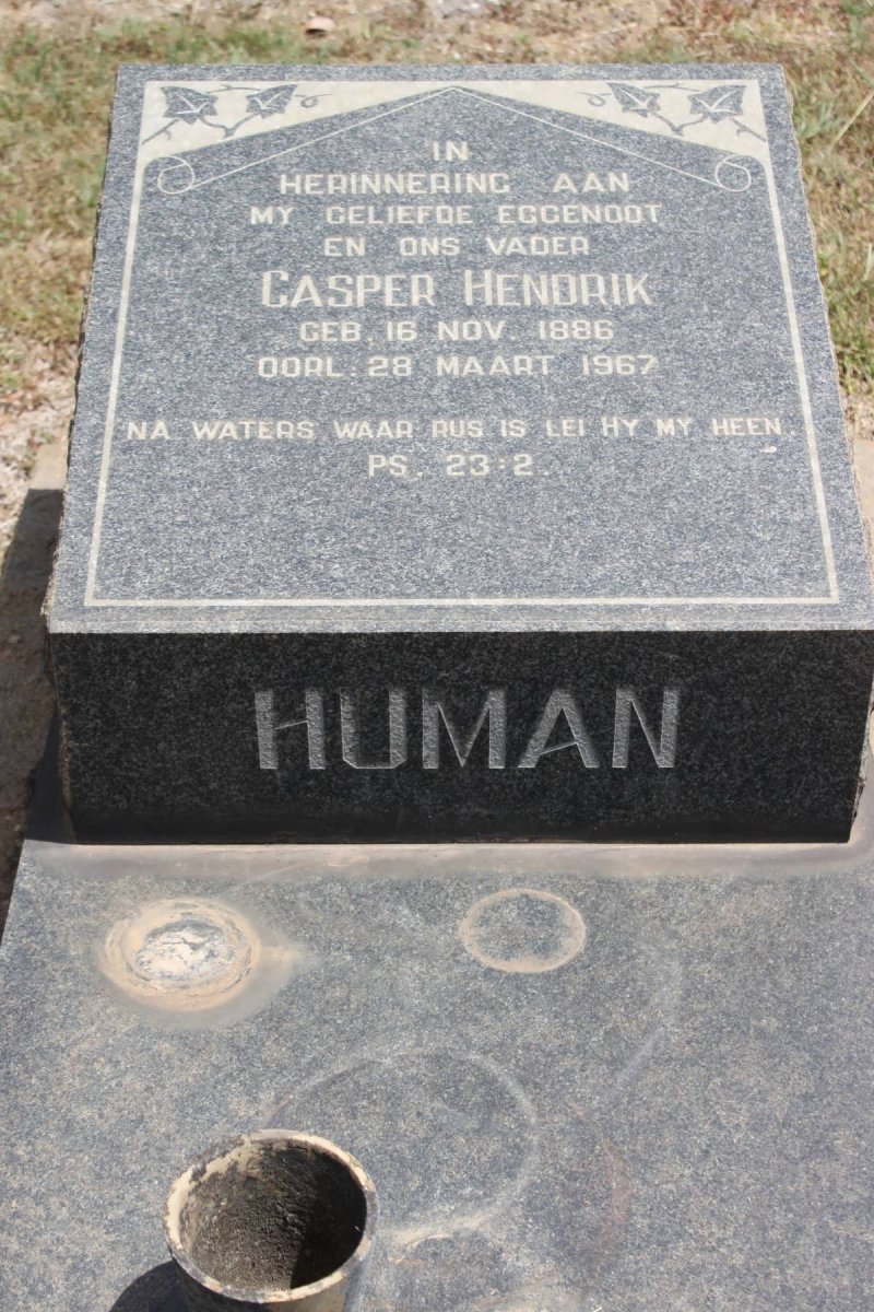 HUMAN Casper Hendrik 1886-1967
