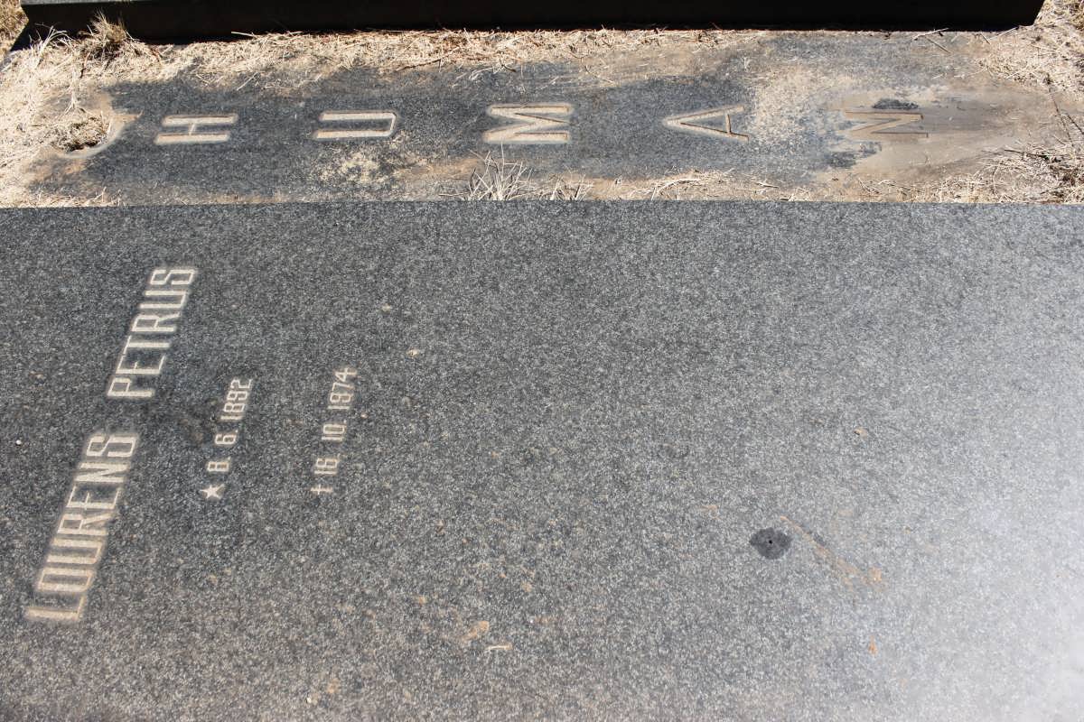 HUMAN Lourens Petrus 1892-1974 &amp; Elsebe Cornelia JOUBERT 1903-1974