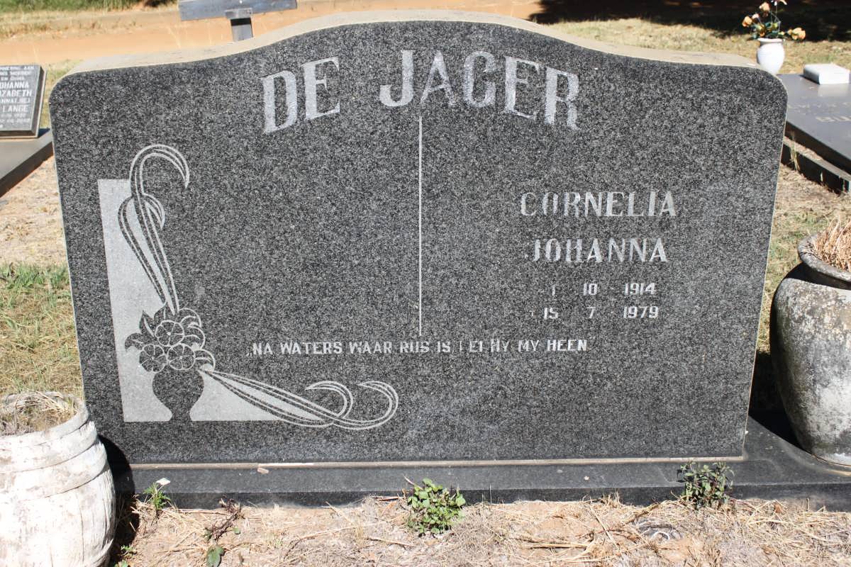 JAGER Cornelia Johanna, de 1914-1979