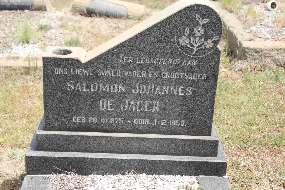 JAGER Solomon Johannes, de 1875-1959