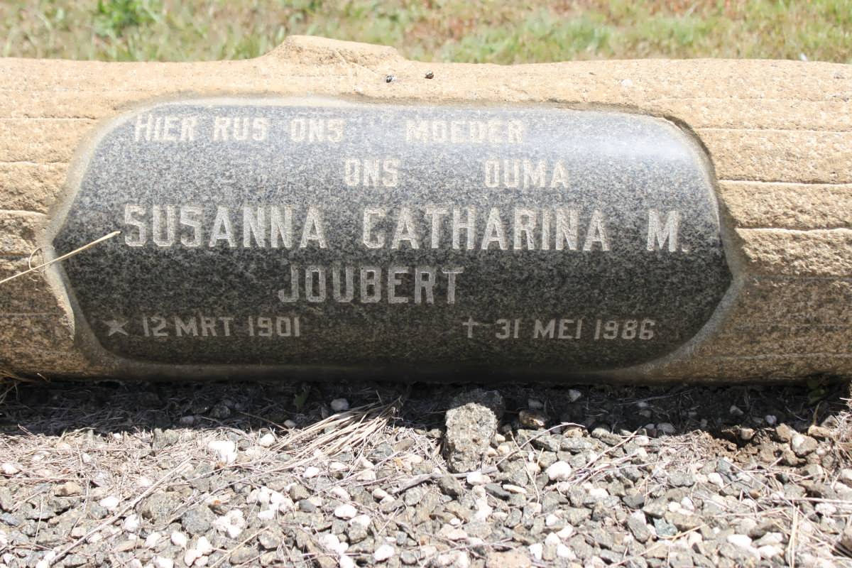 JOUBERT Susanna Catharina M. 1901-1986