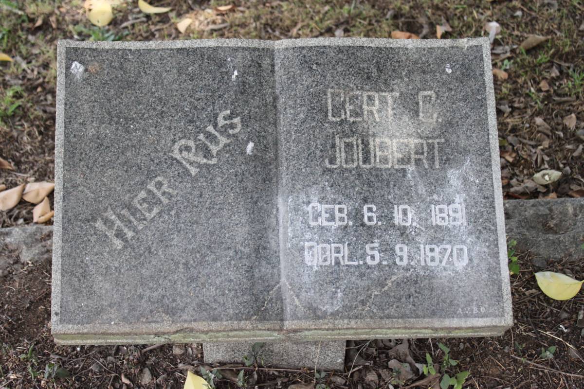 JOUBERT Gert C. 1891-1970