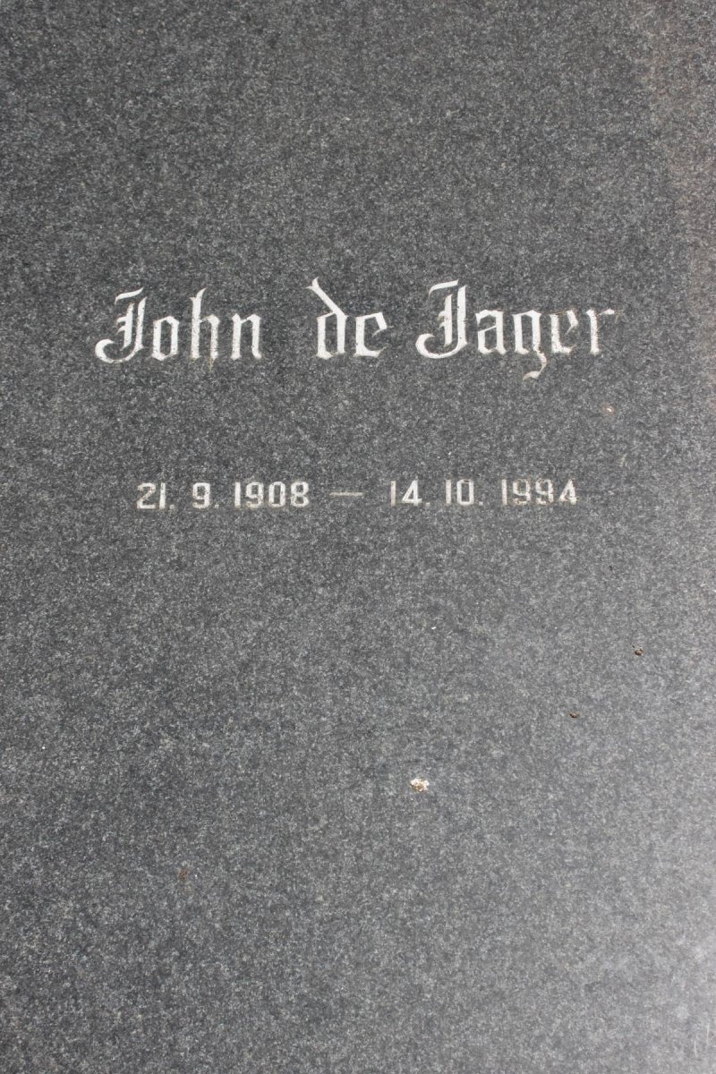 JAGER John, de 1908-1994