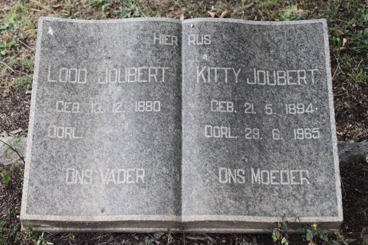 JOUBERT Lood 1880- &amp; Kitty 1894-1965